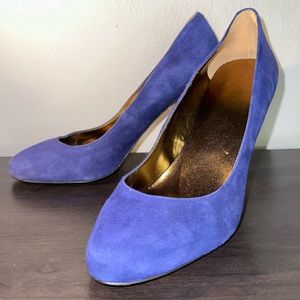 Ralph Lauren - Rylie Blue Suede Pumps
